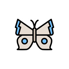 Butterfly, insect icon. Simple color with outline vector elements of lepidoptera icons for ui and ux, website or mobile application