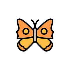 Butterfly, insect icon. Simple color with outline vector elements of lepidoptera icons for ui and ux, website or mobile application