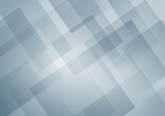 Fototapeta premium Abstract white and gray geometric square shape overlapping layer background