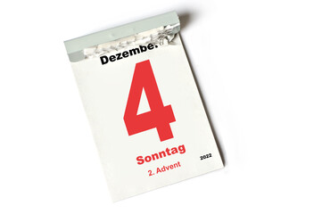  4 Dezember 2022 Zweiter Advent