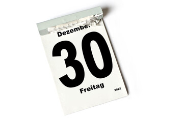  30 Dezember 2022