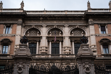 Entrance to the Embassy of the United States of America in Rome