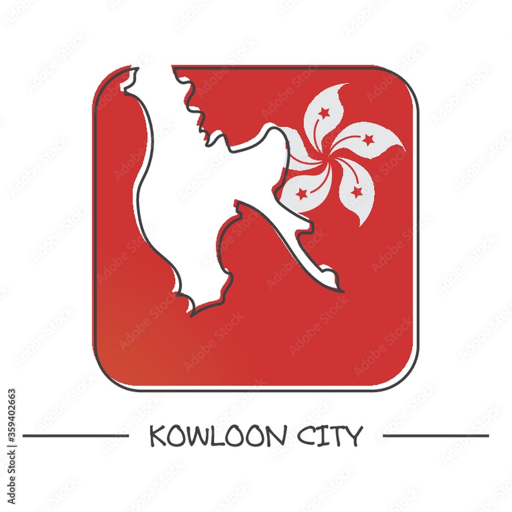 Poster map of kowloon city