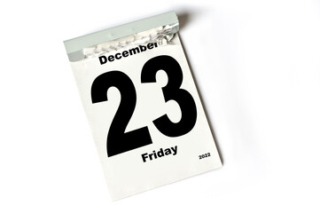  23 December 2022