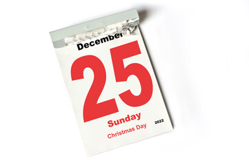  25 December 2022 Christmas Day