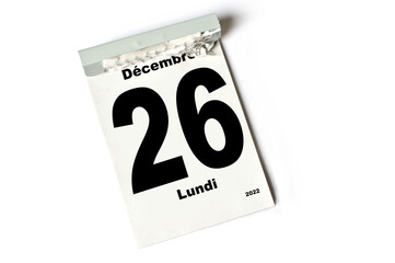  26 Décembre 2022