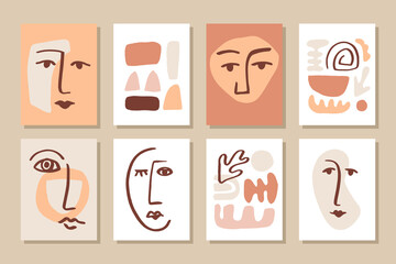 Modern abstract cover templates set