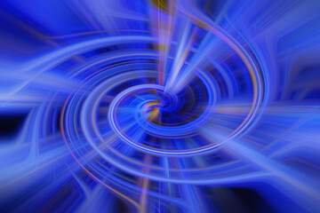 Abstract colourful macro photo with a twirl effect