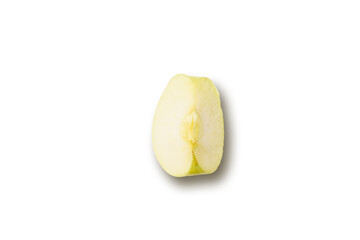 Green Apple on a white background