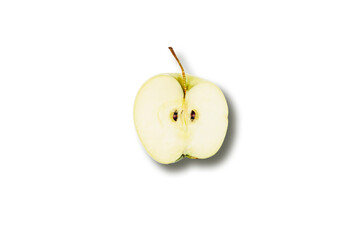 Green Apple on a white background