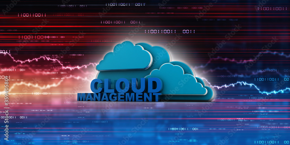 Poster 3d rendering file storage in cloud management