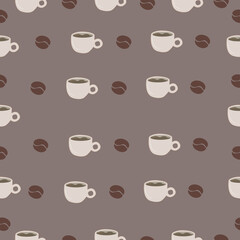 
coffee pattern on coffee background