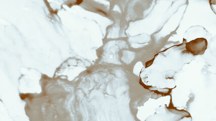 Naklejka premium Magic Alcohol Ink Art. Abstract Ink Art. Cocoa 