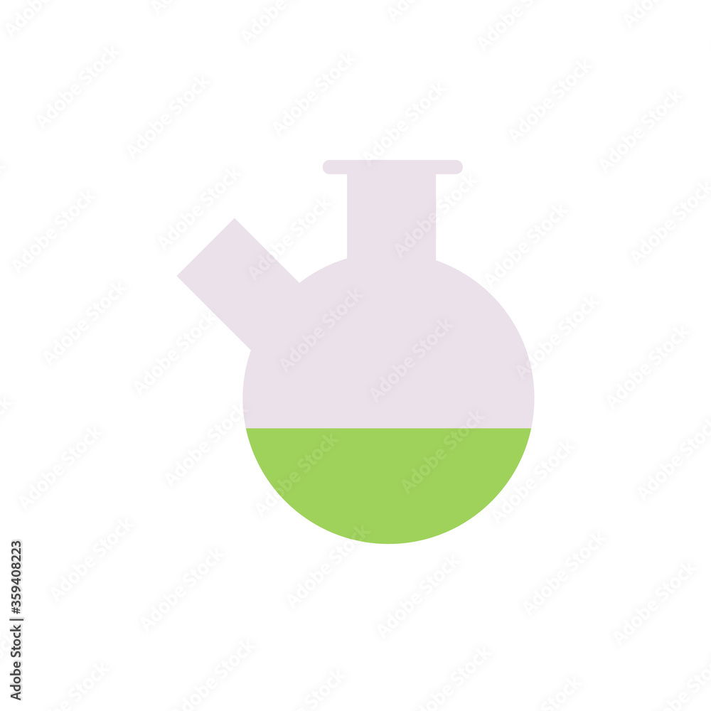 Poster flask, chemistry icon. simple line, outline vector elements of stinks icons for ui and ux, website o