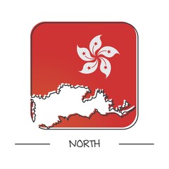 map of north
