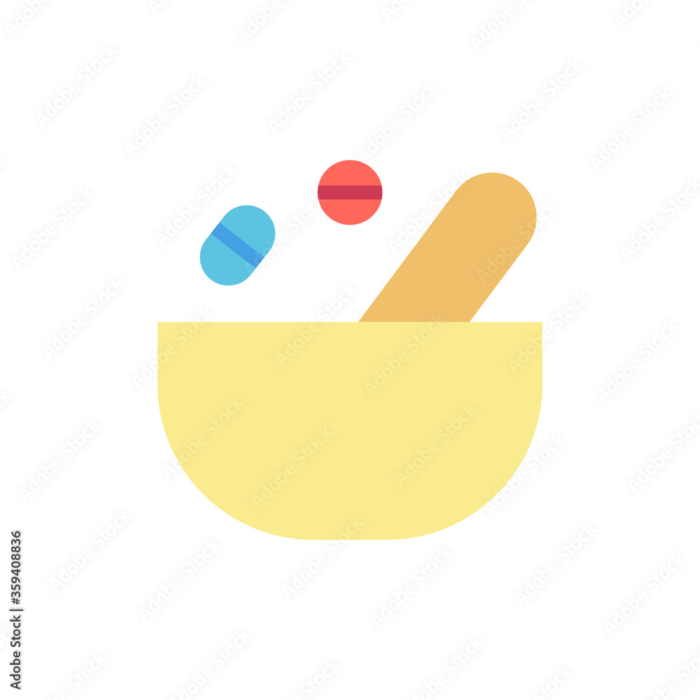 Poster pounder, pills icon. simple line, outline vector elements of stinks icons for ui and ux, website or 