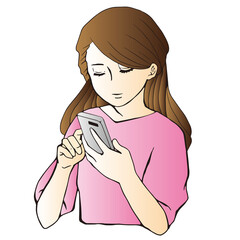 スマホを操作する人