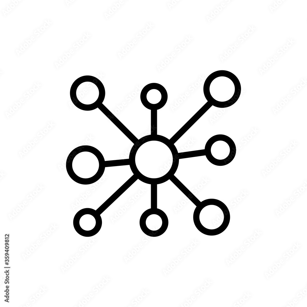 Poster atom, chemistry icon. simple color vector elements of stinks icons for ui and ux, website or mobile 