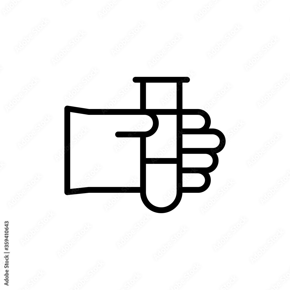 Poster flask, glove icon. simple color vector elements of stinks icons for ui and ux, website or mobile app