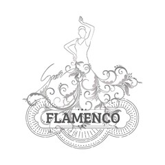 Fototapeta na wymiar flamenco dancer