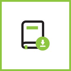 book with download icon