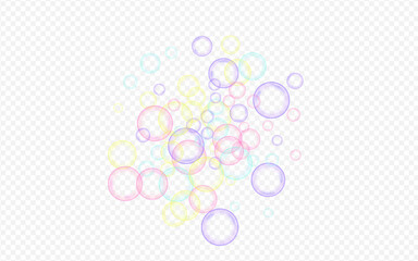 Rainbow 3d Circle Liquid Transparent Background. 