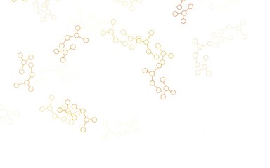 Light Orange vector template with artificial intelligence structure.