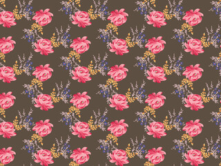 Fototapeta premium beautiful Seamless floral pattern background image ..
