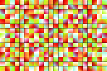 multicolored gradient rectangles with a black outline
