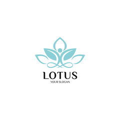 Yoga lotus position, asana meditation, mindfulness, zen. Vector Linear girl in a circular floral ornament mehendi, vintage style India, Boho, Arabic. For the logo yoga studio, postcards, web templates - obrazy, fototapety, plakaty