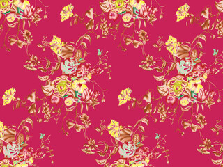 beautiful Seamless floral pattern background image ..