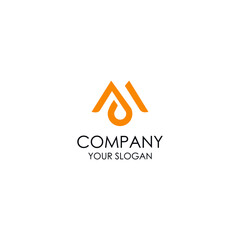 Extraordinarily professional, elegant, trendy, artistic, AM /MA based on the iconic Alphabet logo.