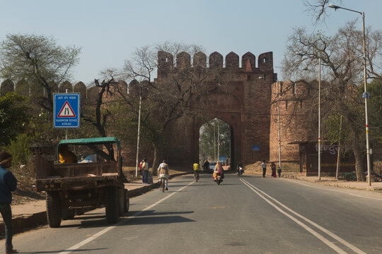 Verlaten stad in de buurt van Agra, India