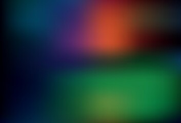 Dark Green, Red vector colorful blur background.
