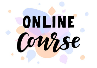 Online course hand drawn lettering