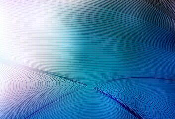 Light BLUE vector backdrop with curved lines.