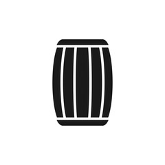 Wooden barrel vector design template illustration