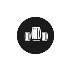 Wooden barrel vector design template illustration