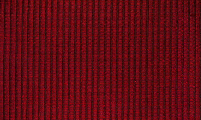 Red fabric texture. Textile background