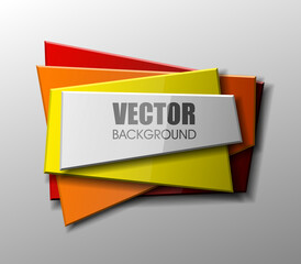 Design shape Origami vector banner