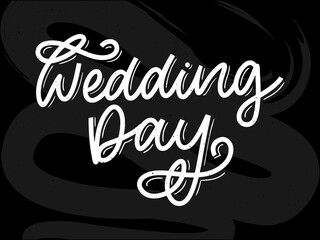 wedding hand lettering sign calligraphy text brush slogan