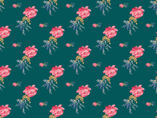 beautiful Seamless floral pattern background image ..