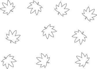 Marijuana pattern. Cannabis leaf on the green background. Vector Illustration.