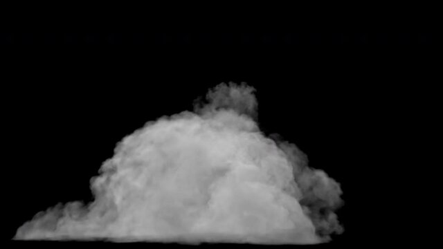 3D animation simulates a wave of smoke towards the camera. With alpha channel (transparent background) for Visual FX & Motion Graphics.