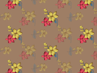 beautiful Seamless floral pattern background image ..