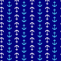Anchor seamless pattern. Sport concept. Vector illustration.