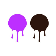 Drop paint icon design template