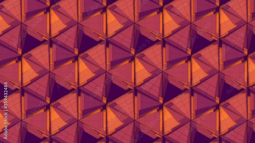 Poster mechanical movement geometric shapes flat graphic design. 3d loop animation. 4k