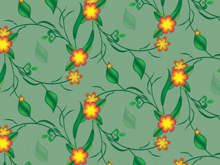 Obraz premium beautiful Seamless floral pattern background image ..