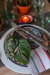 Fiesta Mexicana - Tischdeko, Detail, Besteck